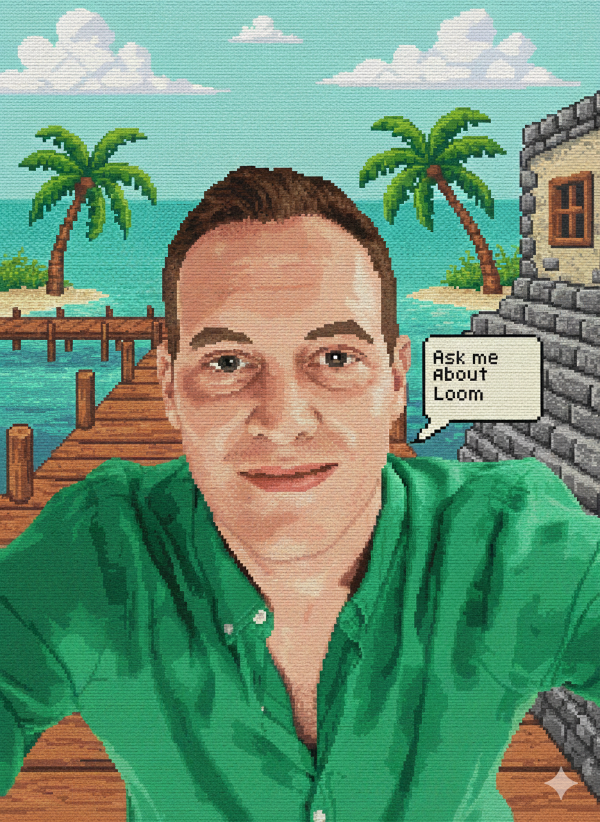 Kim Nis Neuhauss - Pixel Art Portrait in Monkey Island style